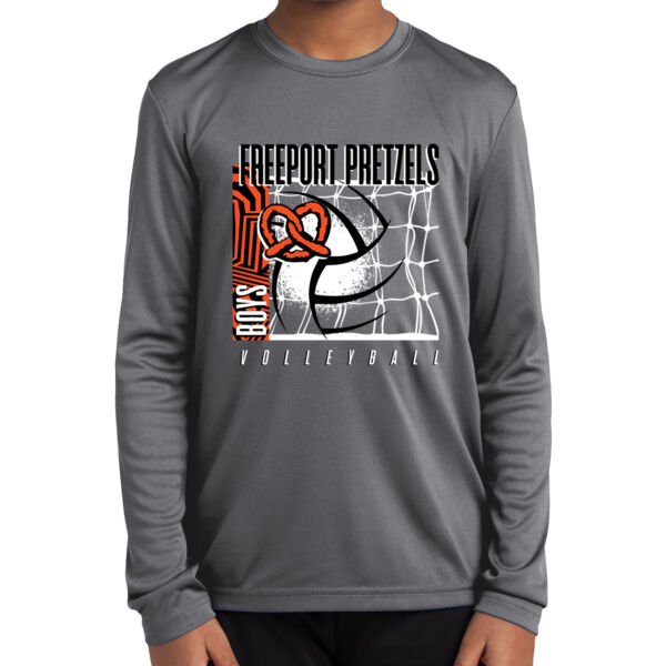Freeport Boys VB 2026 Logo 1 - Youth Long Sleeve PosiCharge ® Competitor Tee Thumbnail
