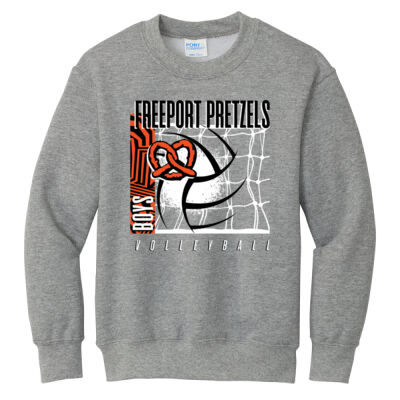 Freeport Boys VB 2026 Logo 1 - Youth Core Fleece Crewneck Sweatshirt Thumbnail