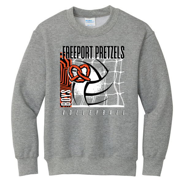 Freeport Boys VB 2026 Logo 1 - Youth Core Fleece Crewneck Sweatshirt Thumbnail