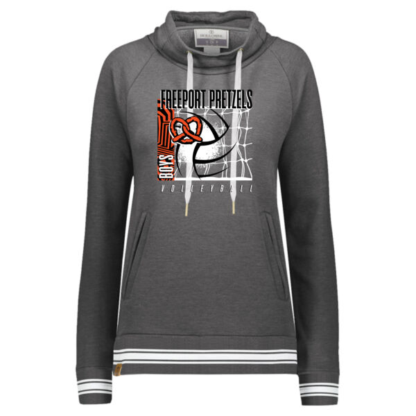 Freeport Boys VB 2026 Logo 1 - Women's All-American Fleece Funnel Neck Sweatshirt Thumbnail