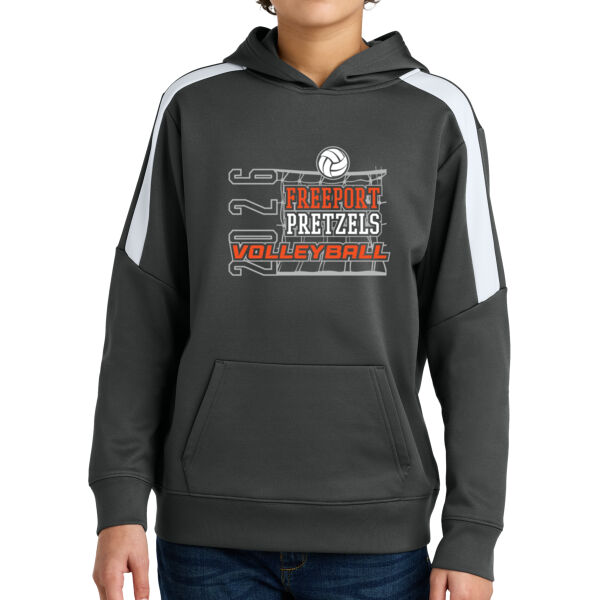 Freeport Boys VB 2026 Logo 2 - Youth Sport Wick ® Fleece United Pullover Hoodie Thumbnail