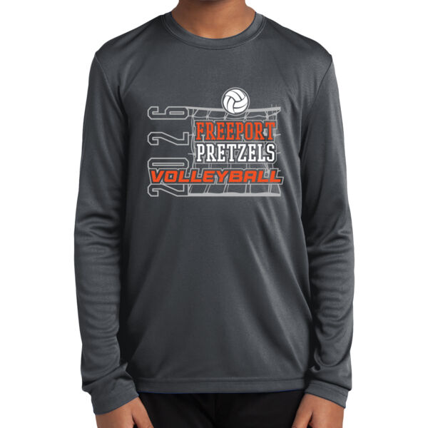 Freeport Boys VB 2026 Logo 2 - Youth Long Sleeve PosiCharge ® Competitor Tee Thumbnail