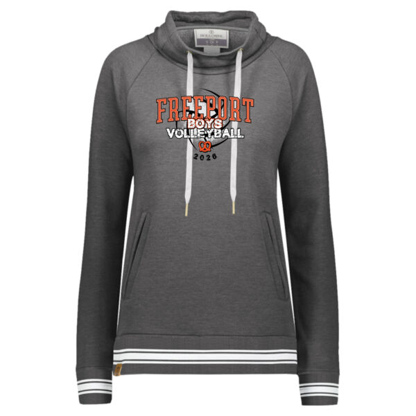 Freeport Boys VB 2026 Logo 3 - Women's All-American Fleece Funnel Neck Sweatshirt Thumbnail