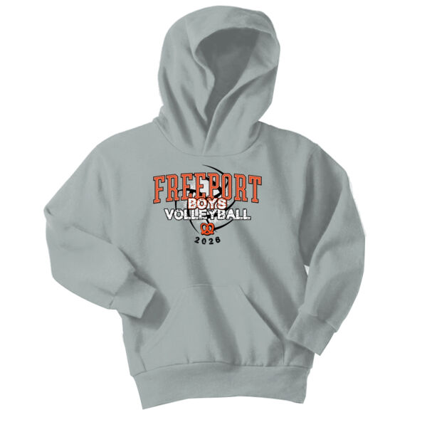 Freeport Boys VB 2026 Logo 3 - Youth Core Fleece Pullover Hooded Sweatshirt Thumbnail