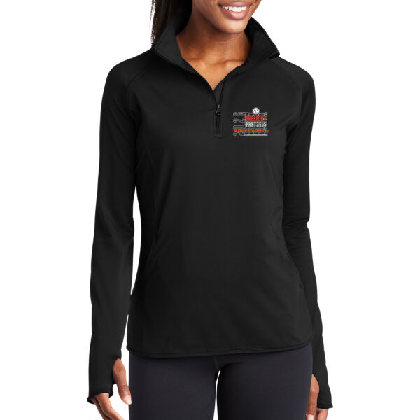Freeport Boys VB 2026 Logo 2 - Women's Sport Wick ® Stretch 1/4 Zip Pullover Thumbnail